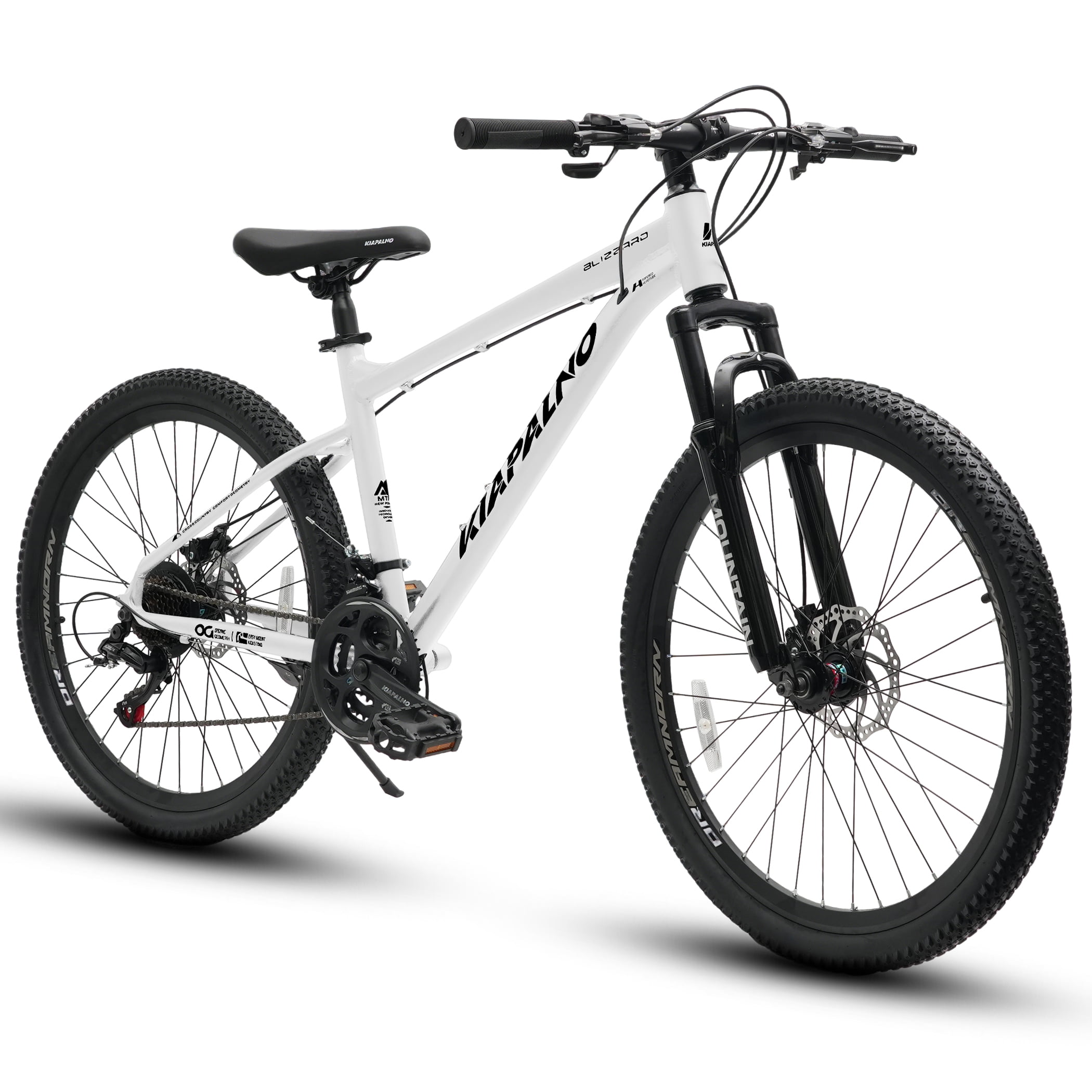Ambifirner 26 inch Mountain Bike for All-Terrain, 21 Speed Shimano Twist Shifting, Front or Dual Suspension, Comfort Saddle, Sleek Colors | Front Suspension, Dual Suspension, Comfort Saddle