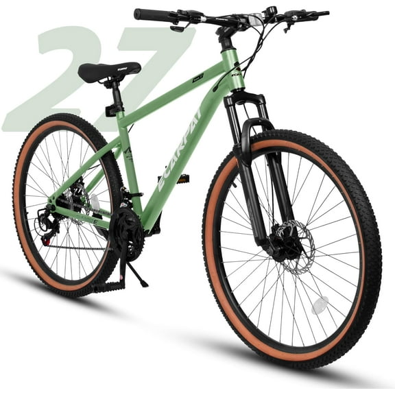 Ambifirner 27 inch Commuter City Mountain Bike All-Terrain MTB with 27.5x2.125" Tires - Front Suspension & 21 Gears - Perfect Holiday Gift for Outdoor Enthusiasts