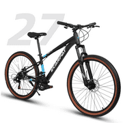 Ambifirner 27 inch wheel mountain bike, 21-speed disc brake trigger transmission, aluminum frame unisex mountain bike