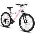 thumbnail image 1 of Ambifirner Adults Mountain Bike: 24 Or 26 Inch Front Suspension Bike ,21 Speed With Durable Carbon Steel Mountain Bicycles For Teen Adults, 1 of 8