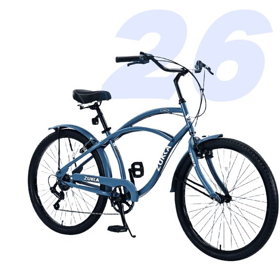 Ambifirner Commute Bike for Adults 7 Speed Bicycles, Multiple Colors 26"Inch Beach Cruiser Bike