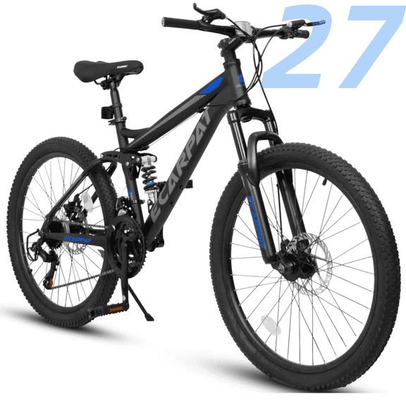 Ambifirner Durable Cycling Bike 250lbs Mountain Bike - 27" All-Terrain Tires & Multifunctional Disc Brakes - Ideal Holiday Gift For Family Riders