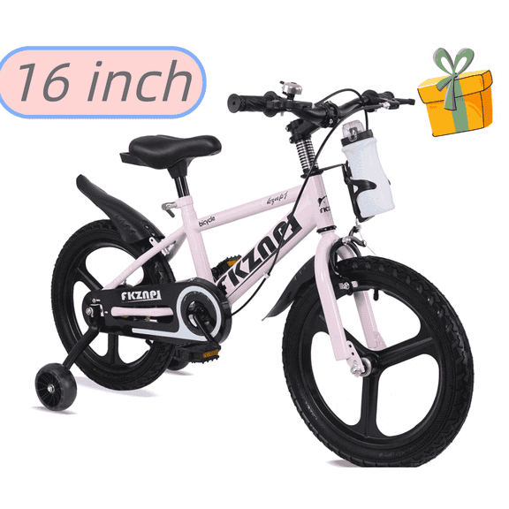 Ambifirner 14"/16"/20' Freestyle BMX Bike with Training Wheels High Carbon Steel Frame Bikes with Water Bottle