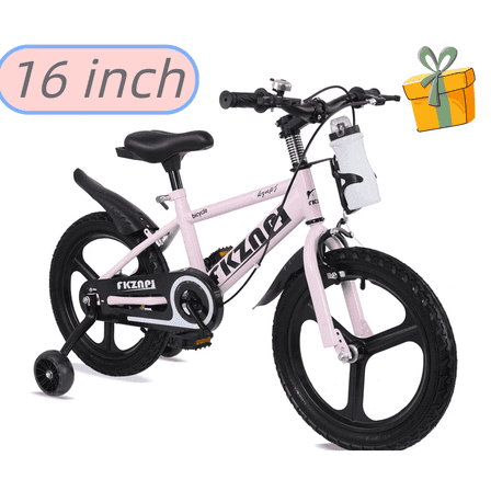 Ambifirner 14"/16"/20' Freestyle BMX Bike with Training Wheels High Carbon Steel Frame ,Under 100$ Bike with Water Bottle