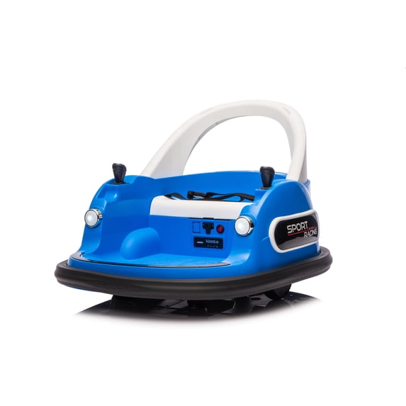 Ambifirner Electric Ride On Bumper Car Kids 12V for Toddlers, Bumping Toy Cars, DIY Sticker Baby Toy Gifts, Remote Control, Bluetooth, 360 Spin