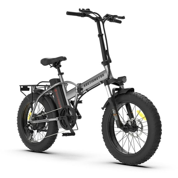 Ambifirner Folding Electric Bike - Ebikes for Adults 750W Motor 20" Fat Tire With 48V/12.5Ah Li-Battery Beach Snow Bicycle