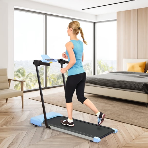 Ambifirner Folding Treadmill with Display Screen Electric Running Walking Machine for Home Fitness