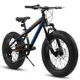 thumbnail image 1 of Ambifirner  20" Fat Tire Bicycle  Mountain  Bike – Wide Tires, 7-Speed Drivetrain & Shock Absorbing Fork for Mountain Trails & Urban Riding, 1 of 7