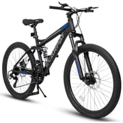 Ambifirner High Timber Mountain Bike for Adult 26 Inch Wheels, 21 Speeds, Front Suspension, Aluminum and Steel Frame Options