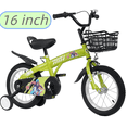thumbnail image 1 of Ambifirner 16" 20" Bike with 1-Speed Training Wheels, V-Brake & Coaster Brake Steel, 1 of 9