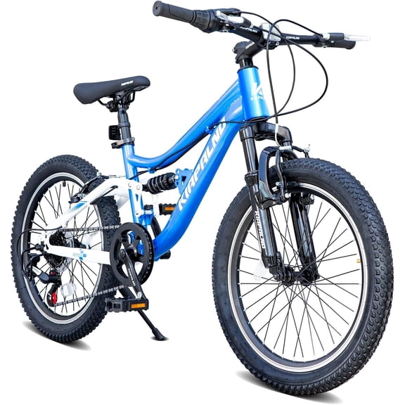 Ambifirner 20 Inch Bike with Training Wheels Single Speed, Adjustable Seat for Growing Riders, Dual Coaster & V-Brakes, Full Chain Guard, Easy Assembly (Black)