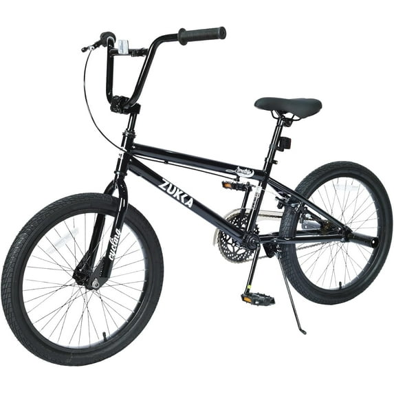Ambifirner Road Bike 20 Inch Freestyle BMX Bikes - Single Speed Beginners Bicycle in Stoack Carbon Steel Frame, Rear Caliper Brake, White