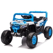 Ambifirner Kids Ride on Car, 12V Electric UTV Truck with Parent Remote Control, Swing & Slow Start Functions, LED Lights & Music, for Ages 3-5 Years, Black