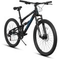 thumbnail image 1 of Ambifirner Mountain Bikes For Men:Outdoor 24 Inch Bike 21-Speed Dual Suspension High-Carbon Steel Mtb Bicycle, Dual Disc Brake For Adult, 1 of 9