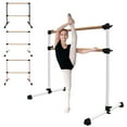 thumbnail image 1 of Ambifirner Portable Ballet Barre, 4ft Freestanding Double Ballet Bar with Adjustable Height, Fitness Dance Bar for Stretching, Home Gym Barre Exercise Equipment for Kids & Adults, 1 of 8