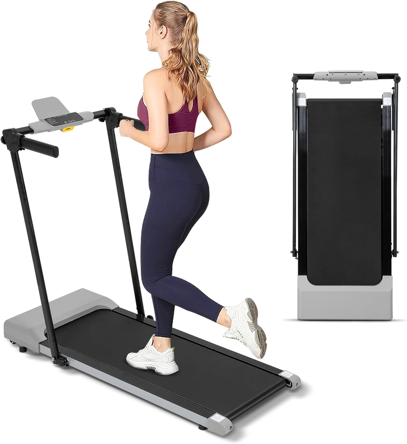 Ambifirner Walking Pad 300lb, 46*20 Walking Area 2.5HP Under Desk Treadmill for Home Office with Remote Control