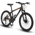 thumbnail image 1 of Ambifirner Mountain Bike, 24-Inch Wheels, Aluminum Frame, 21-Speed Mountain Bicycle for Men, 1 of 7