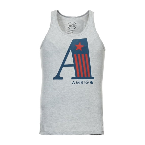 Ambig Light Gray Heather Tank Top , Size Small