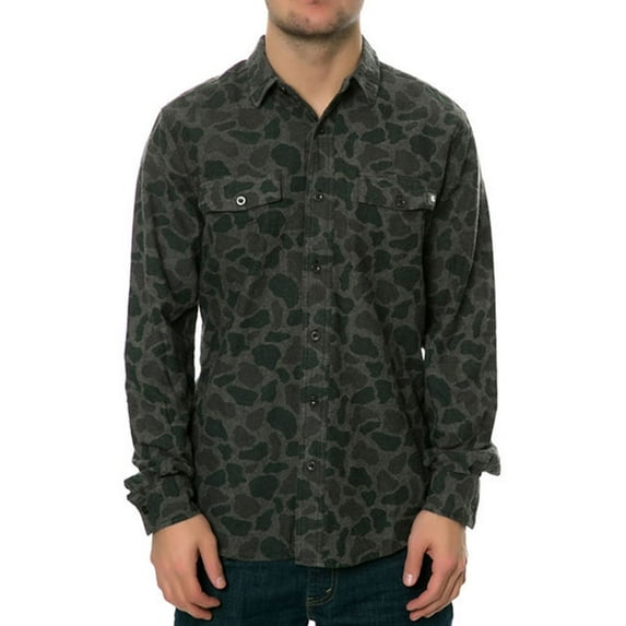 Ambig Mens The Beardo Ls Button Up Shirt