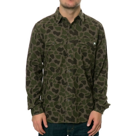 Ambig Mens The Beardo Ls Button Up Shirt