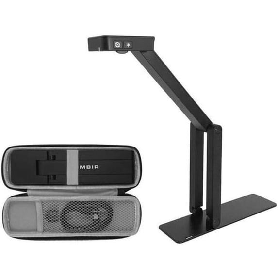Ambir Flexicam Document Camera and Webcam - AMBIR Flexicam 2 in 1 USB Document/Web camera with travel case - 13mp, 4K video, HD noise cancelling microphone, internal light-source. Supports: Zoom, T...