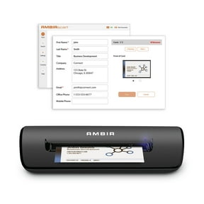 Ambir PS667-BCS Simplex ID Business Card Scanner with AmbirScan Business Card for Windows PC