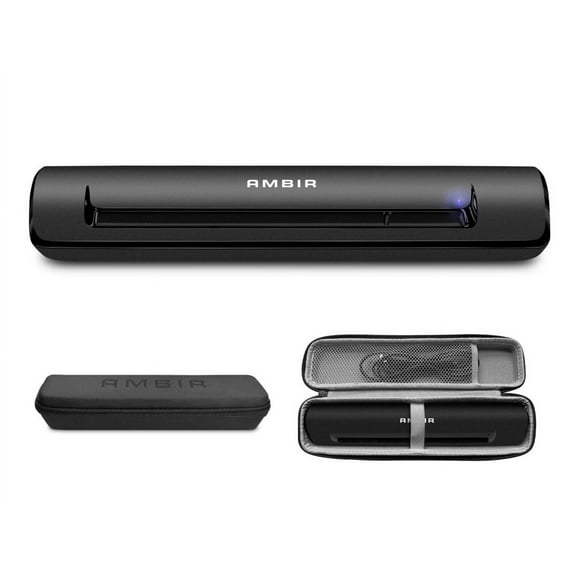 Ambir Technology Pro Go Bundle Business Card and Receipt Scanner with Hard Shell Travel Case
