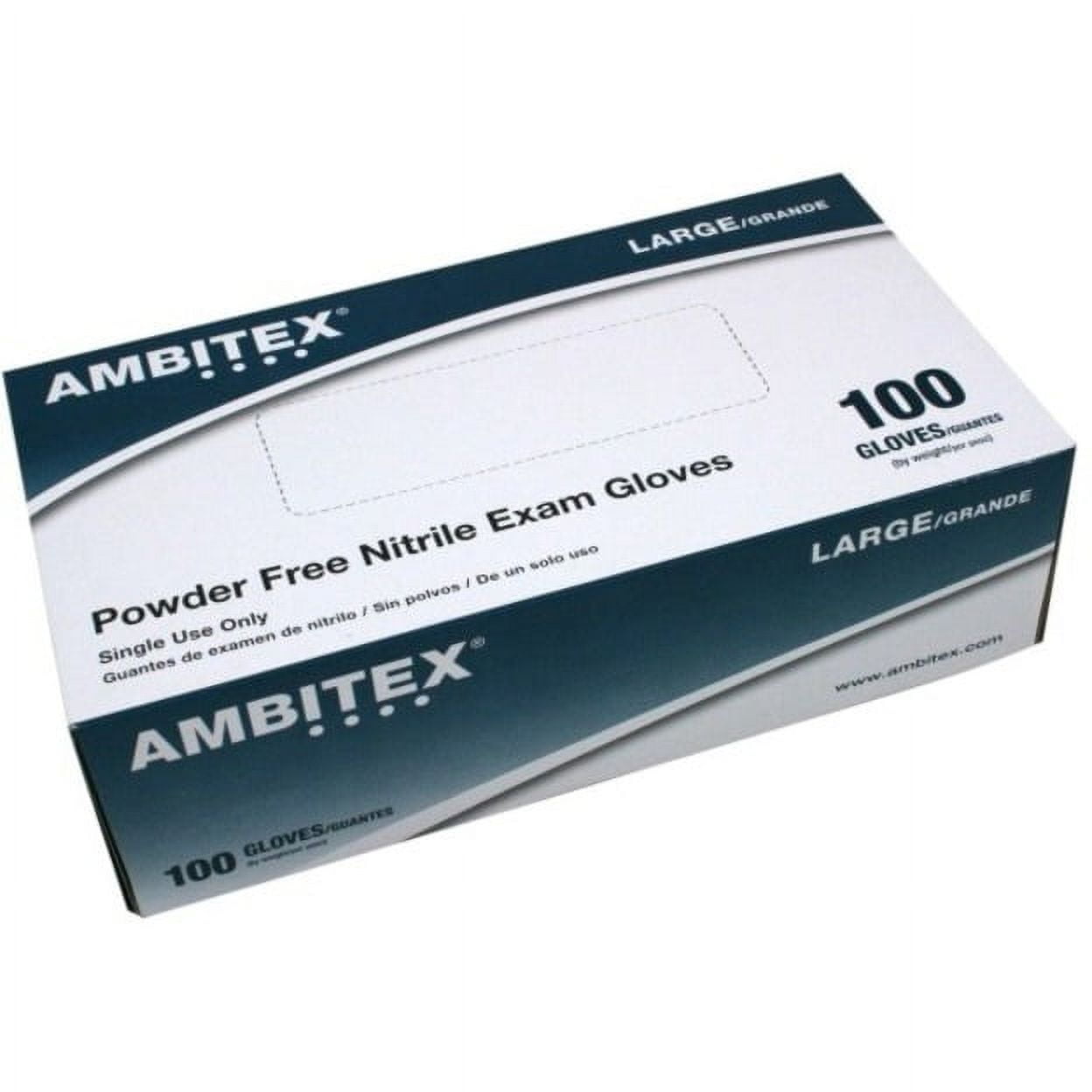 Ambitex N200 Series Powder Free Blue Nitrile Gloves XL 100/Box (NXL200