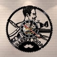 thumbnail image 1 of Amblelife Barber Shop Wall Sign Personalized Wall Clock Hairdresser Vinyl Record Wall Clock Hair Salon Studio Clock Wall Watch, 1 of 6