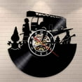 thumbnail image 1 of Amblelife Firemen Clock Fire Truck Vintage Vinyl Record Wall Clock Fire Fighting Truck Vintage Time Clock Firefighter Fire Dept Wall Decor, 1 of 6
