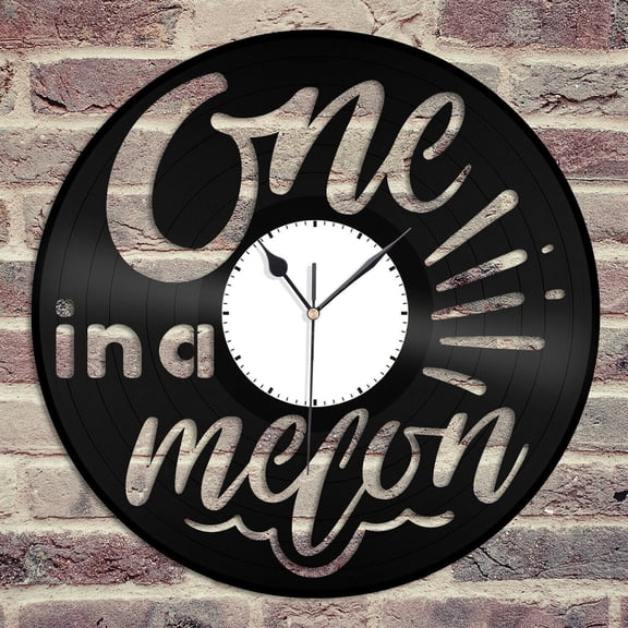 Amblelife One in a Melon Vinyl Wall Clock Souvenir Gift Home Living Room Decoration Vintage Design Office Bar Room Home Decor