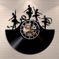 thumbnail image 1 of Amblelife Ribbon Spin Dancing Wall Art Wall Clock Ribbon Dancers Vinyl Record Wall Clock Ballerina Dancing Modern Design Home Decor Gift, 1 of 6
