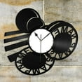 thumbnail image 1 of Amblelife Rubber Stamp Vinyl Wall Clock Souvenir Unique Gift for Friends Home Decoration Vintage Design Office Bar Room Home Decor, 1 of 8