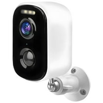 2K/5MP Wireless Outdoor Security Camera, PIR Detection 2.4G Wi-Fi Rechargeable Battery Powered Home Surveillance Camera with Color Night Vision, 2-Way Audio