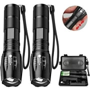 Ambler LED Flashlight, 2000 Lumens Waterproof Outdoor Camping Essentials Gear, 2Pack