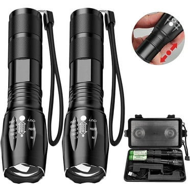 Ambler LED Flashlight, 2000 Lumens Waterproof Outdoor Camping Essentials Gear, 2Pack