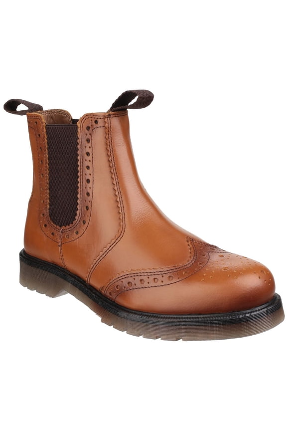 Amblers Mens Dalby Pull On Brogue Boots