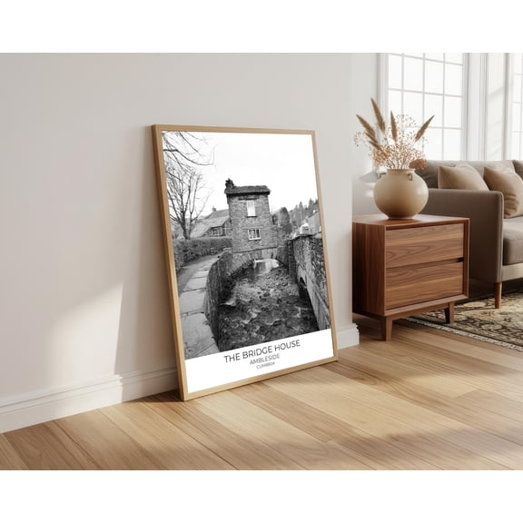 Ambleside Bridge Black White Photography Poster Unframed Paper Print