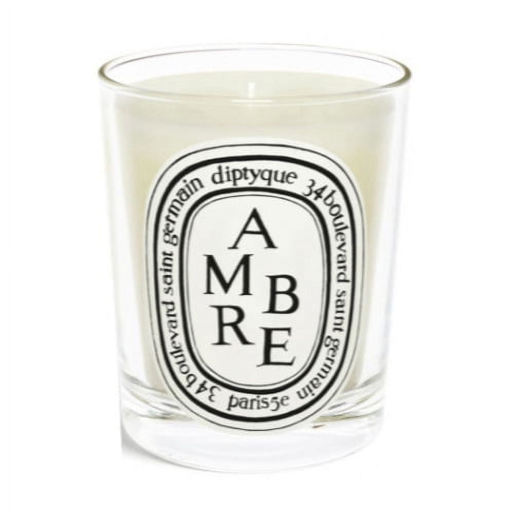 Amber Scented Jar Candle with Luxurious Fragrance