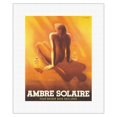 thumbnail image 1 of Ambre Solaire Sunscreen - Tan Without Burns (Pour Brunir Sans Brulures) - Vintage Advertising Poster by Charles Loupot c.1936 - Fine Art Rolled Canvas Print 11in x 14in, 1 of 4