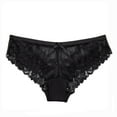 thumbnail image 1 of Ambrielle Tulip Lace Cheeky Panty - Black- Ladies Small, 1 of 3