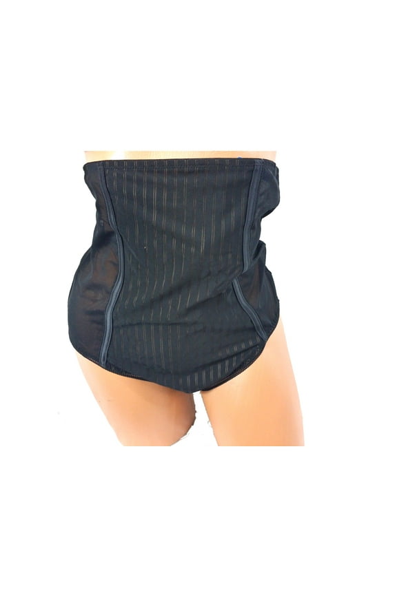 Women's High Waist Brief Shapewear Underwear Tummy Control, Black, M
