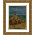 thumbnail image 1 of Ambroży Sabatowski 14x18 Gold Ornate Wood Frame and Double Matted Museum Art Print Titled - Cloudy Day (1913), 1 of 4