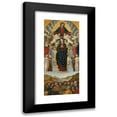 thumbnail image 1 of Ambrogio Bergognone 10x18 Black Modern Framed Museum Art Print Titled - The Assumption of the Virgin, 1 of 5