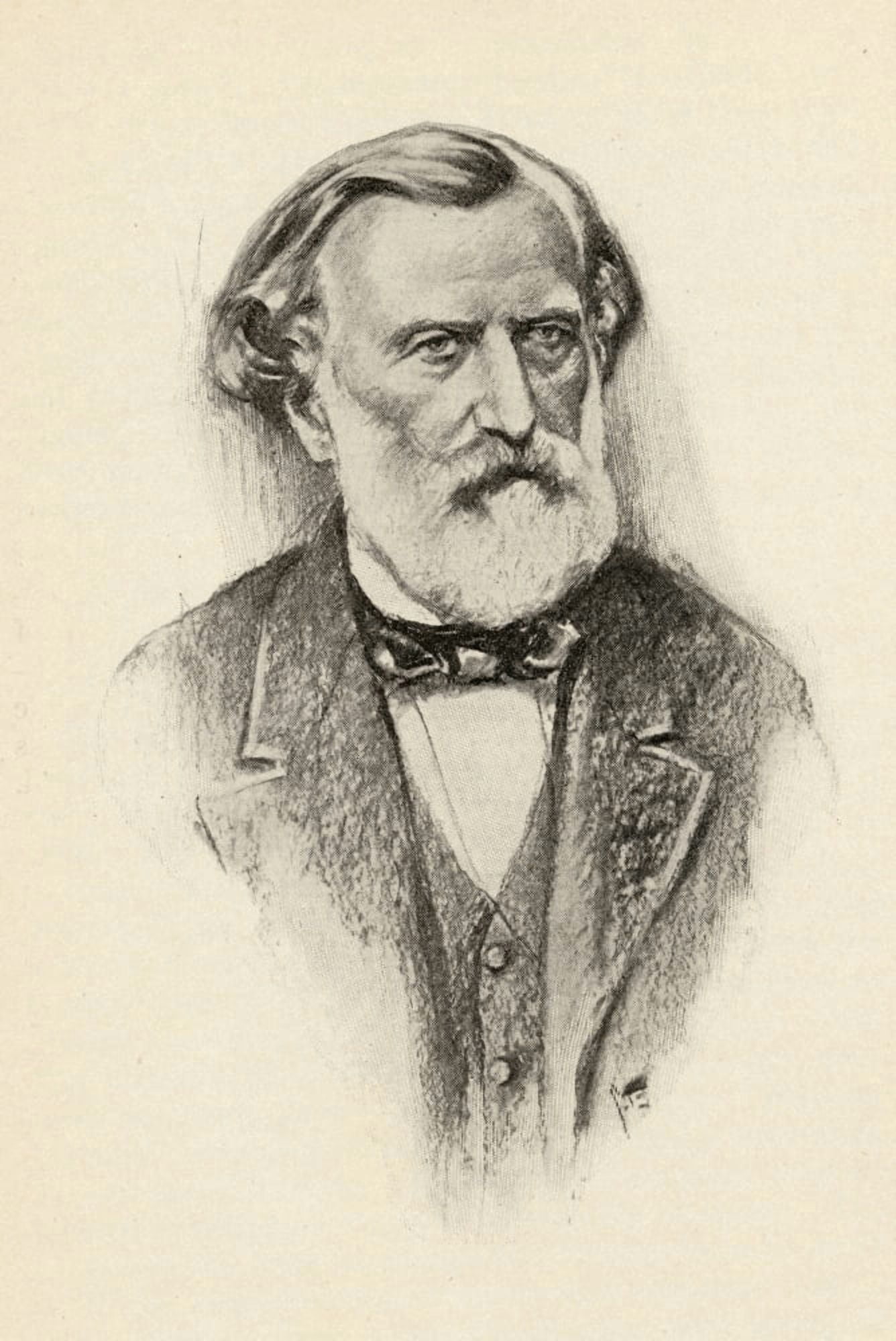 Ambroise Thomas 1811-1896 French Composer Portrait By Chase Emerson American Artist 1874-1922 Canvas Art - Ken Welsh Design Pics (12 x 18)