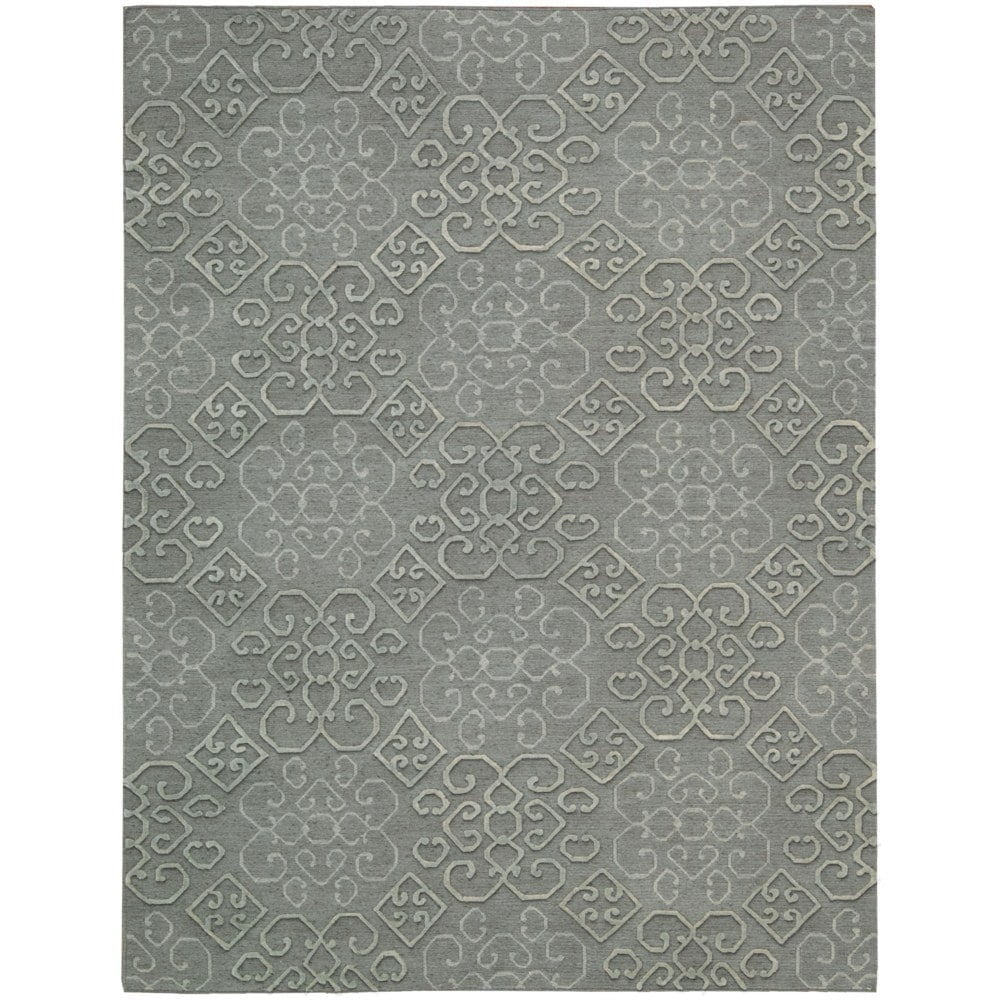 Handmade Slate Wool 5' x 7' Rectangular Area Rug