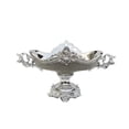 thumbnail image 1 of Amazing Rugs YS9232P Ambrose Chrome Plated Crystal Embellished Ceramic Fruit Platter, 12 x 12 x 20.5 in., 1 of 1