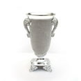 thumbnail image 1 of Ambrose Chrome Plated Crystal Embellished Ceramic Vase, 1 of 1