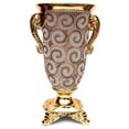 thumbnail image 1 of Ambrose Chrome Plated Crystal Embellished Ceramic Vase, 1 of 1
