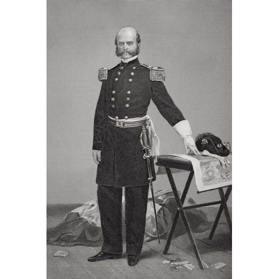 Ambrose Everett Burnside 1824-1881. Union General In American Civil War.